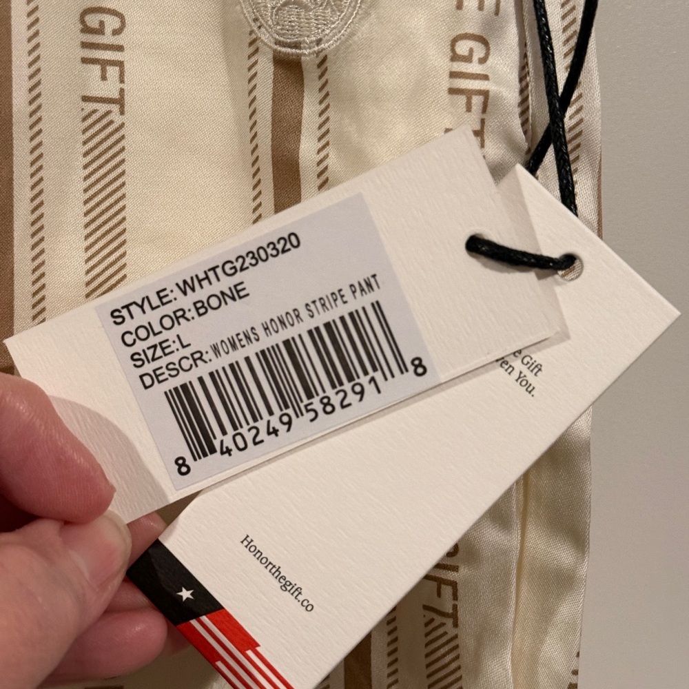 Striped Cream Pants - Picture 8 of 8